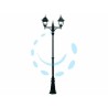 Ferramenta1.com | Lampione 2 luci su palo modello new york - PZ 1