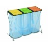 Ferramenta1.com | Pattumiera portasacco "nature" 3 scomparti  - PZ 6