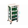 Ferramenta1.com | Carrello portatutto "ercolino" in legno naturale con ruote  - PZ 1