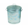 Ferramenta1.com | Bidone in lamiera zincata con coperchio - PZ 6