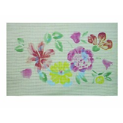Ferramenta1.com | Tappetino antiscivolo rettangolare fantasia fiori - PZ 20
