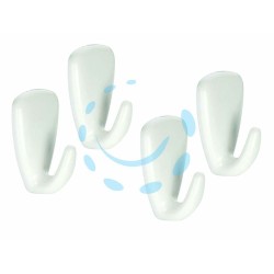 Ferramenta1.com | Gancio adesivo piccolo in plastica pz.4 "presto" - PZ 12
