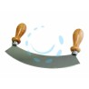 Ferramenta1.com | Mezzaluna in accio inox con manico in legno - PZ 1