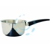 Ferramenta1.com | Casseruola inox conica manico in bachelite  - PZ 24