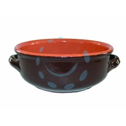 Ferramenta1.com | Ciotola con manici in terracotta brunella - PZ 12