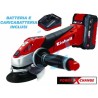 Ferramenta1.com | SMERIGLIATRICE ANGOLARE A BATTERIA 18VOLT 3AH (TE...