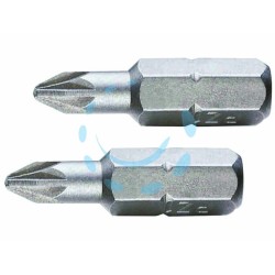 Ferramenta1.com | Inserti a croce pozidrive in blister per avvitatori mm.25   - BL 1