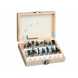 Ferramenta1.com | Frese in serie 15 pezzi per fresatrice verticale con codolo mm.8 - PZ 1