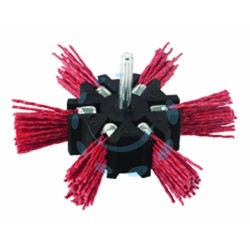 Ferramenta1.com | Spazzola a ventaglio in nylon abrasivo arancio - BL 5