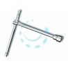 Ferramenta1.com | CHIAVE "T" SEMPLICI ESAGONALI CROMATE ART.950 - C...