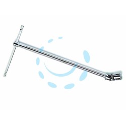 Ferramenta1.com | Chiave "t" con bussola esagonale snodata cromate art.952 - PZ 1