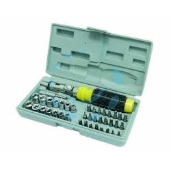 Ferramenta1.com | Giravite portainserti e bussole da 1/4" in serie 41 pezzi - PZ 1