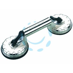 Ferramenta1.com | Ventosa in gomma doppia per vetri scocca in alluminio - PZ 24