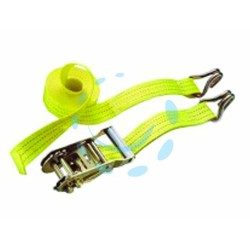 Ferramenta1.com | Cinghia con ganci a j e cricchetto colore giallo - PZ 14