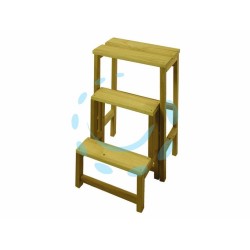 Ferramenta1.com | Scala sgabello ribaltina in legno colore naturale - PZ 1