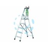 Ferramenta1.com | Scala in alluminio quadra en131 - PZ 1