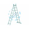 Ferramenta1.com | Scala stilo alluminio doppia/estensibile gr en 131 - PZ 1