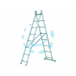 Ferramenta1.com | Scala stilo alluminio doppia/estensibile gr en 131 - PZ 1
