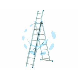Ferramenta1.com | Scala stilo alluminio tripla/estensibile gr en 131 - PZ 1