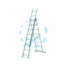 Ferramenta1.com | Scala stilo alluminio tripla/estensibile gr en 131 - PZ 1