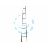 Ferramenta1.com | Scala da appoggio conica svasata in alluminio d.lgs. 81/08 - PZ 1