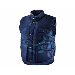 Ferramenta1.com | Gilet imbottito in poliestere/cotone blu - PZ 10