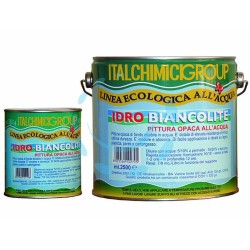 Ferramenta1.com | Pittura di fondo opaca all'acqua "idrobiancolite" - PZ 3