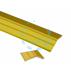 Ferramenta1.com | Piaggia con gradino adesive in alluminio ottonato  - PZ 1