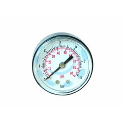 Ferramenta1.com | Manometro per pompe con attacco posteriore orizzontale - PZ 1