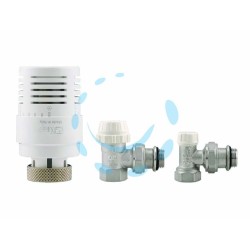 Ferramenta1.com | KIT VALVOLE TERMOSTATICHE AD ANGOLO ATTACCO F ART...