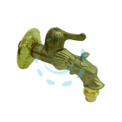 Ferramenta1.com | Rubinetto artistico in ottone a leva oro anticato - PZ 30