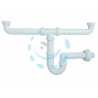 Ferramenta1.com | Sifone moplen a "u" 2 vie con scarico - PZ 1
