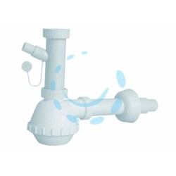 Ferramenta1.com | Sifone moplen a fiasco 1 via con scarico - PZ 1