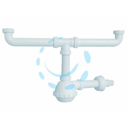 Ferramenta1.com | Sifone moplen a fiasco 2 vie  - PZ 1