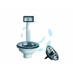 Ferramenta1.com | Piletta moplen con tappo scattino "basket" e troppo pieno - PZ 1