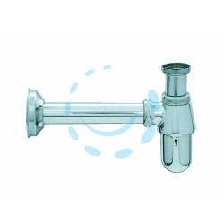 Ferramenta1.com | Sifone a bottiglia in ottone cromato - PZ 1