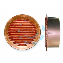 Ferramenta1.com | Griglia aerazione tonda fissa in rame e boccaglio in plastica  - PZ 22