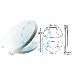 Ferramenta1.com | Sedile wc universale "atlantico" - PZ 5