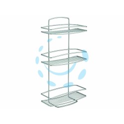 Ferramenta1.com | Mensola rettangolare a 3 piani serie onda - PZ 4