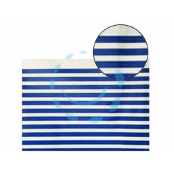 Ferramenta1.com | TENDA DOCCIA PEVA BIANCA/BLU "STRISCIA"  - Tende ...