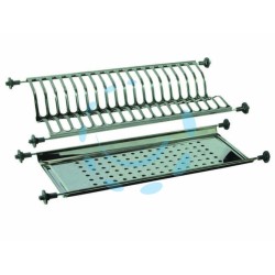 Ferramenta1.com | Scolapiatti inox da incasso con vaschetta raccogli gocce - PZ 5