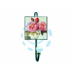 Ferramenta1.com | Appendiabiti 1 posto con decorazione rose - PZ 4