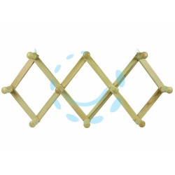 Ferramenta1.com | Appendiabiti estensibile in legno 10 posti naturale - PZ 1