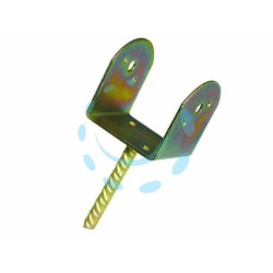 Ferramenta1.com | Staffa a pavimento con perno per trave - PZ 10