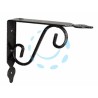 Ferramenta1.com | Mensole ornamentali brackets extra strong nero/bronzo - PZ 10