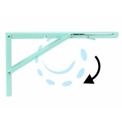 Ferramenta1.com | Mensole robuste pieghevoli bianche - PZ 1