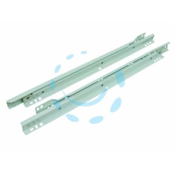 Ferramenta1.com | Guide scorrevoli per cassetto in acciaio verniciato bianco - CP 25