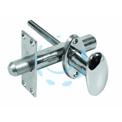 Ferramenta1.com | Catenaccio a cremagliera da infilare in ottone cromato - PZ 1