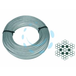 Ferramenta1.com | Fune metallica in acciaio inox aisi 316 49 fili  - MS 10