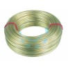 Ferramenta1.com | Cavetto acciaio ottonato rivestito in pvc trasparente  - PZ 6
